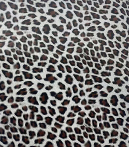 12" x 24" Snow Leopard Print Iron On Vinyl