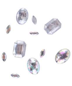 650ct Assorted Plastic Crystal Flat Back Rhinestones