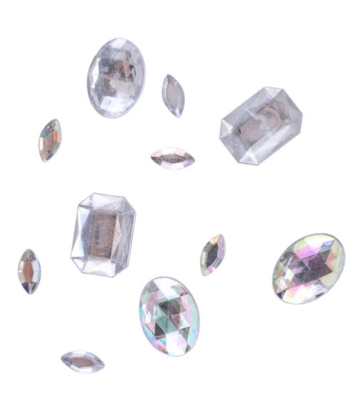650ct Assorted Plastic Crystal Flat Back Rhinestones