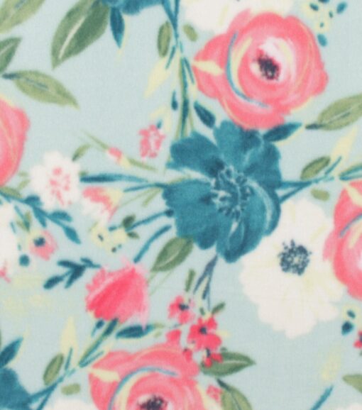 Blue Anti Pill Fleece Fabric