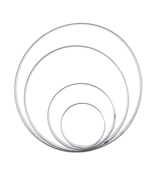 4ct Stainless Steel Nesting Circles Cookie Cutters - Image 3