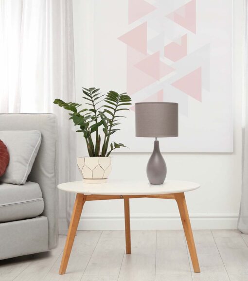 Desk Lamp With Fabric Shade - Image 4