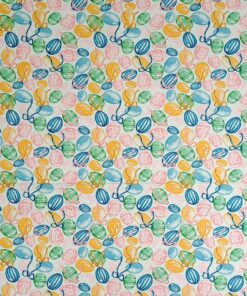 Vintage Eggs & Bows on Cream Easter Cotton Fabric
