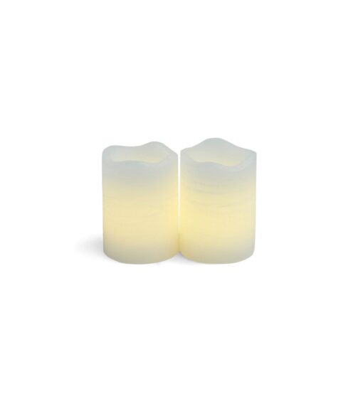 White Votive Candles 2pk - Image 3