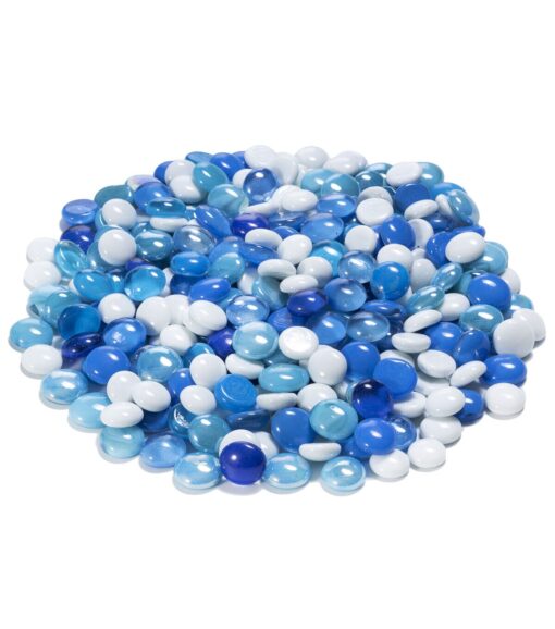 42oz Blue Seaside Glass Gems