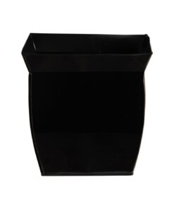 Black Fluted Metal Planter