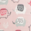 Baby Pink Elephant Fleece Fabric