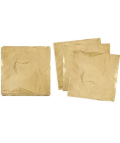 4" Gold Square Foil Candy Wrappers 50pk