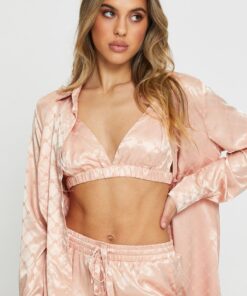 Pink Mix And Match Bralette Satin