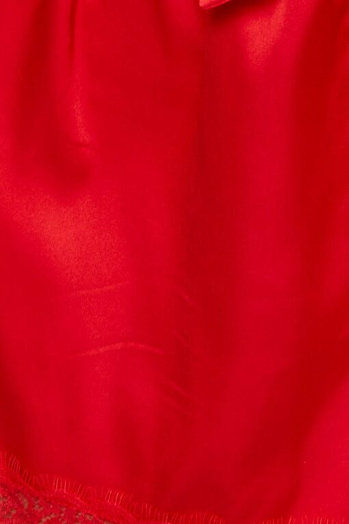 Red Satin Pajamas Set Sleeveless - Image 6