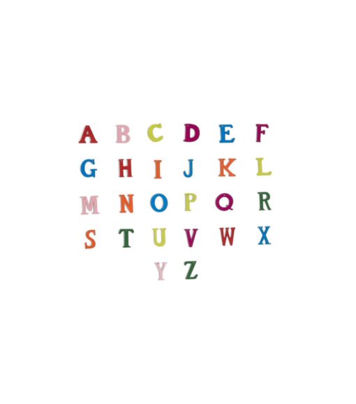 1.7oz Multi Colored Wooden Alphabet Charms - Image 3