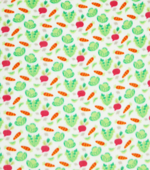 Green Easter Veggies Blender Anti Pill Plush Fleece Fabric