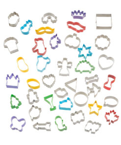 40ct Mini Multicolor Cookie Cutters