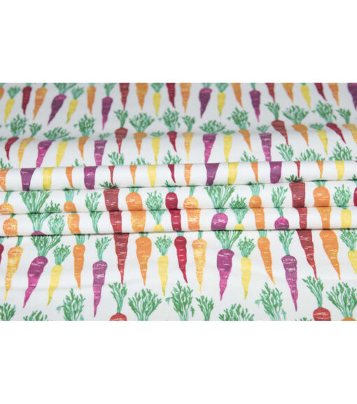 Multi Color Carrots Flannel Fabric - Image 3