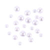 1lb White Round Plastic Pearl Beads 1050pc