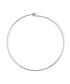 18" Silver Brass Choker
