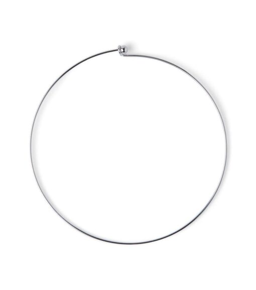 18" Silver Brass Choker