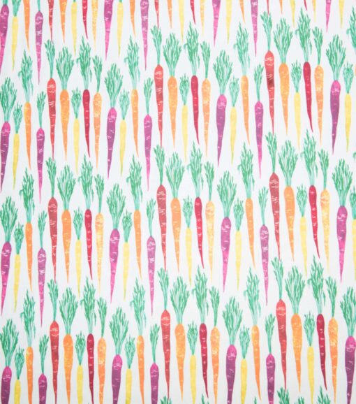 Multi Color Carrots Flannel Fabric - Image 2